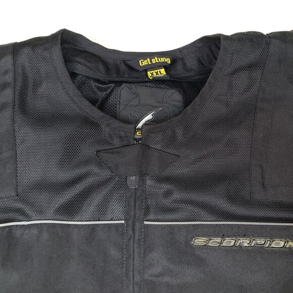 Scorpion EXO Armored Motorcycle Riding Jacket Black Sz XXL EXCELLENT CONDITION!! - Picture 7 of 16